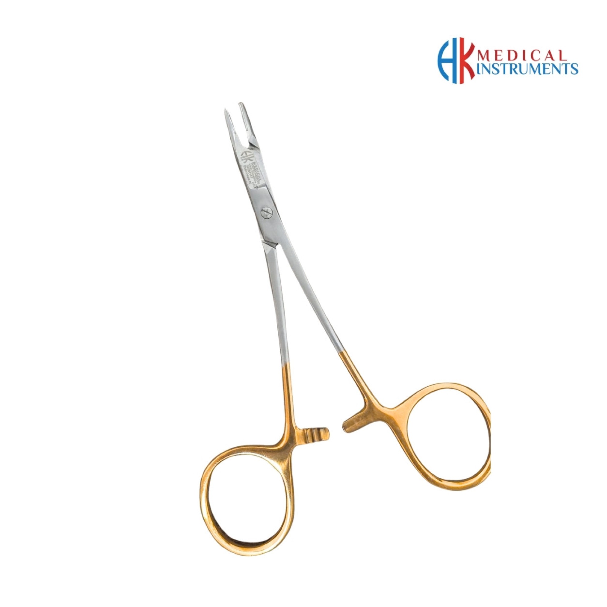 Olsen-Hegar Needle Holder 12 cm 4-3/4", TC Gold Olsen-Hegar Needle Holder 12 cm 4-3/4", TC Gold