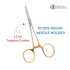 Olsen-Hegar Needle Holder 12 cm 4-3/4", TC Gold Olsen-Hegar Needle Holder 12 cm 4-3/4", TC Gold