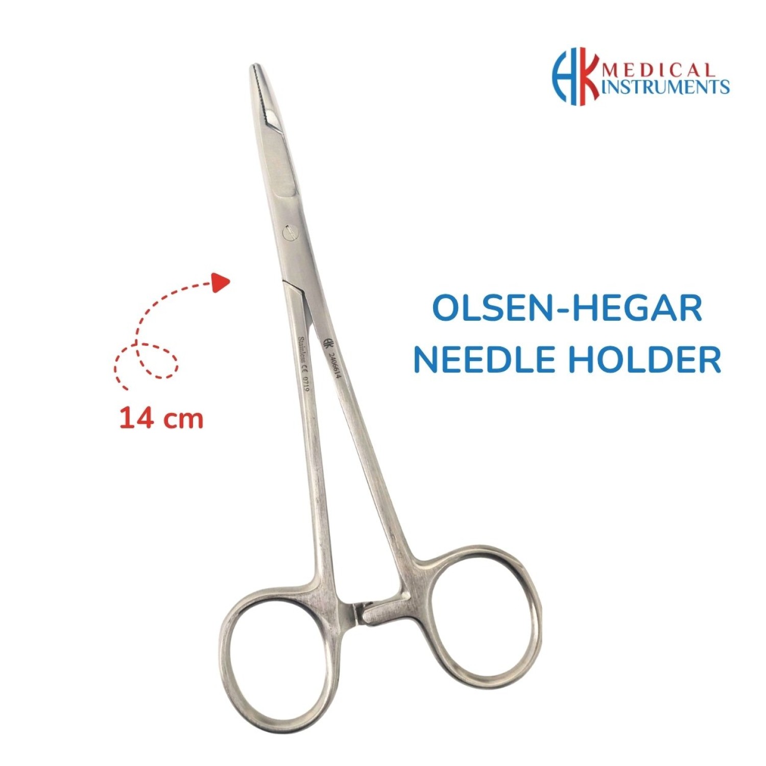 Olsen-Hegar Needle Holder 14 cm, 5-1/2" 