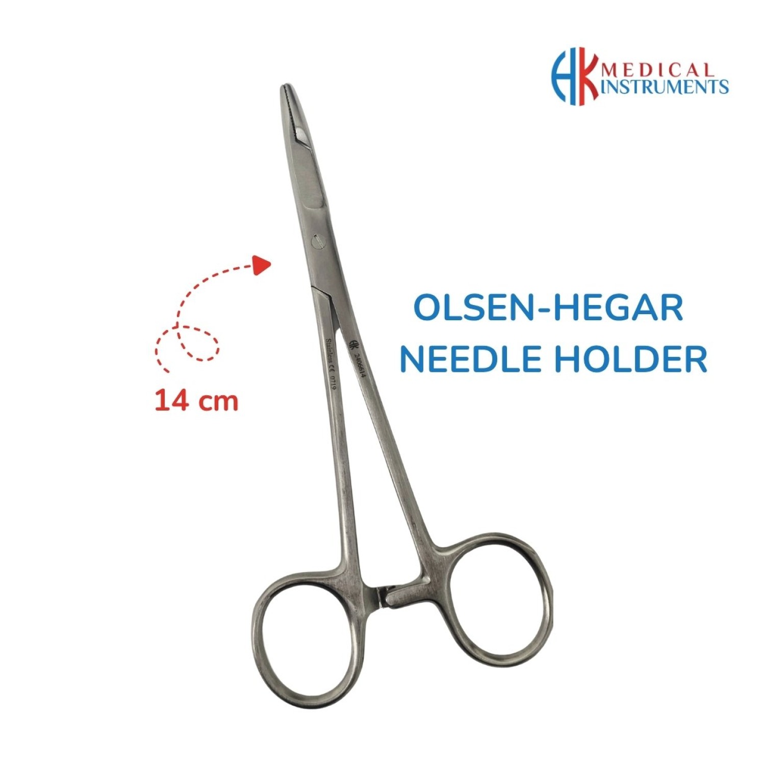 Olsen-Hegar Needle Holder 14 cm, 5-1/2" 
