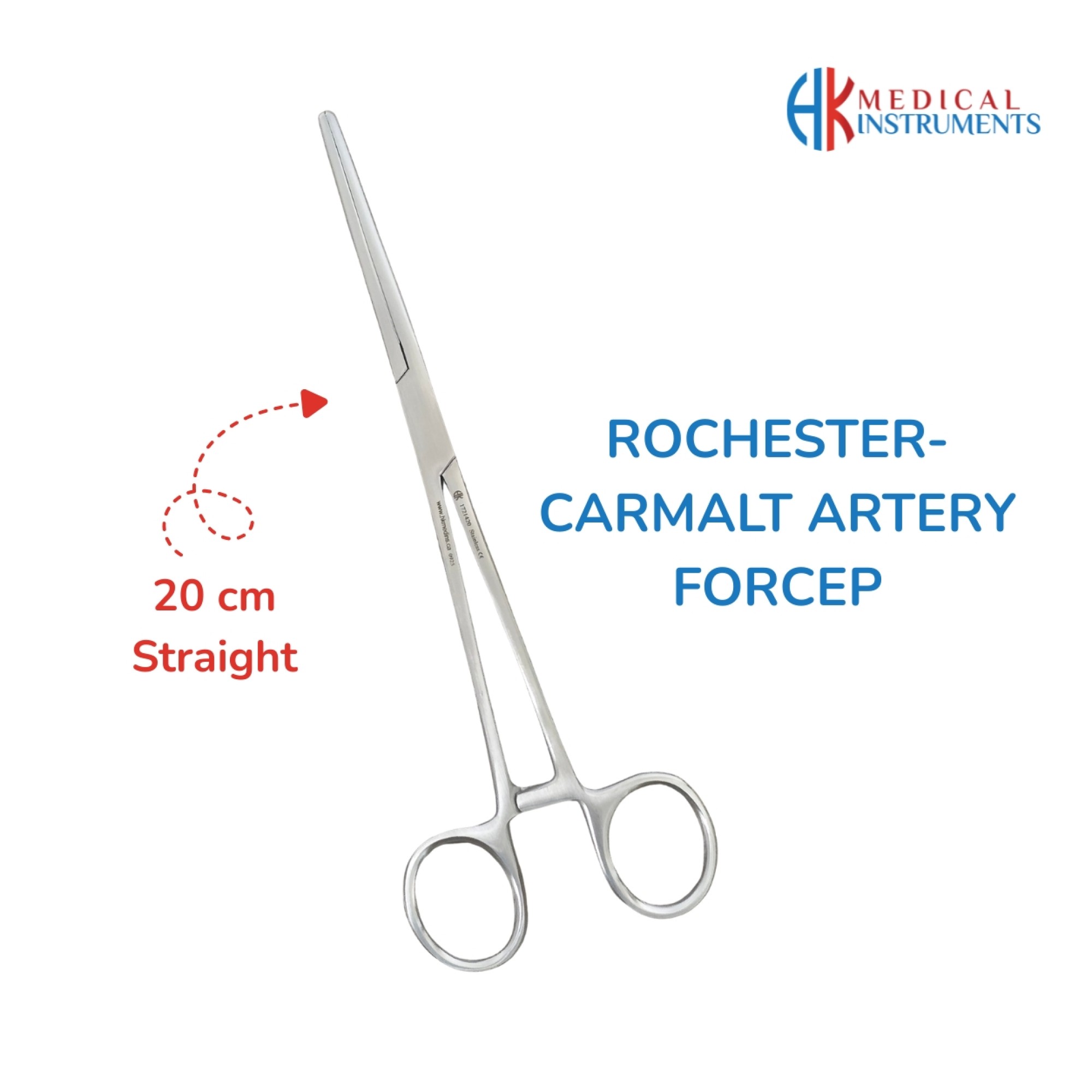 Rochester-Carmalt Artery Forcep 20 cm Straight Rochester-Carmalt Artery Forcep 20 cm Straight