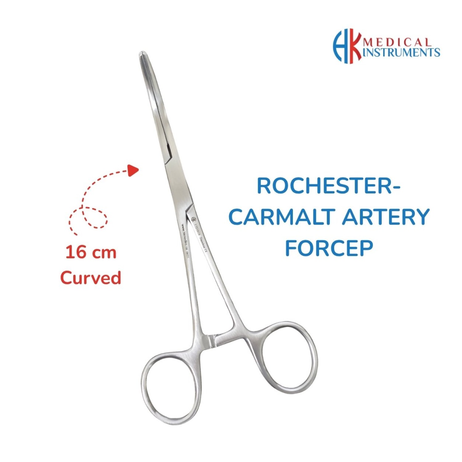 Rochester-Carmalt Artery Forcep 16 cm Curved