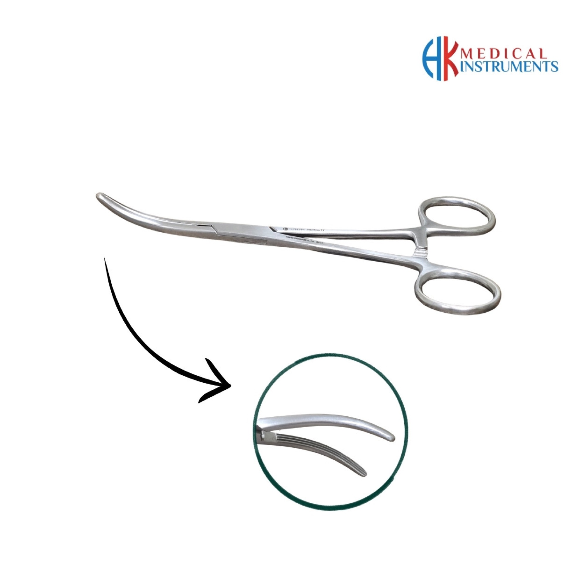 Rochester-Carmalt Artery Forcep 16 cm Curved