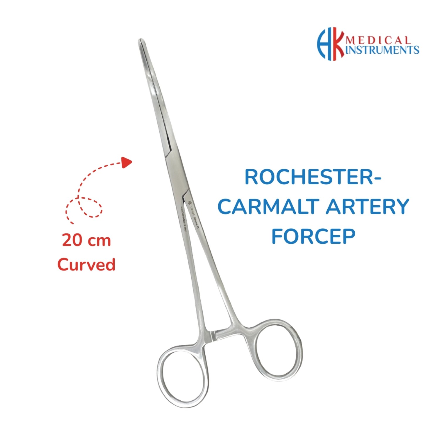 Rochester-Carmalt Artery Forcep 20 cm Curved