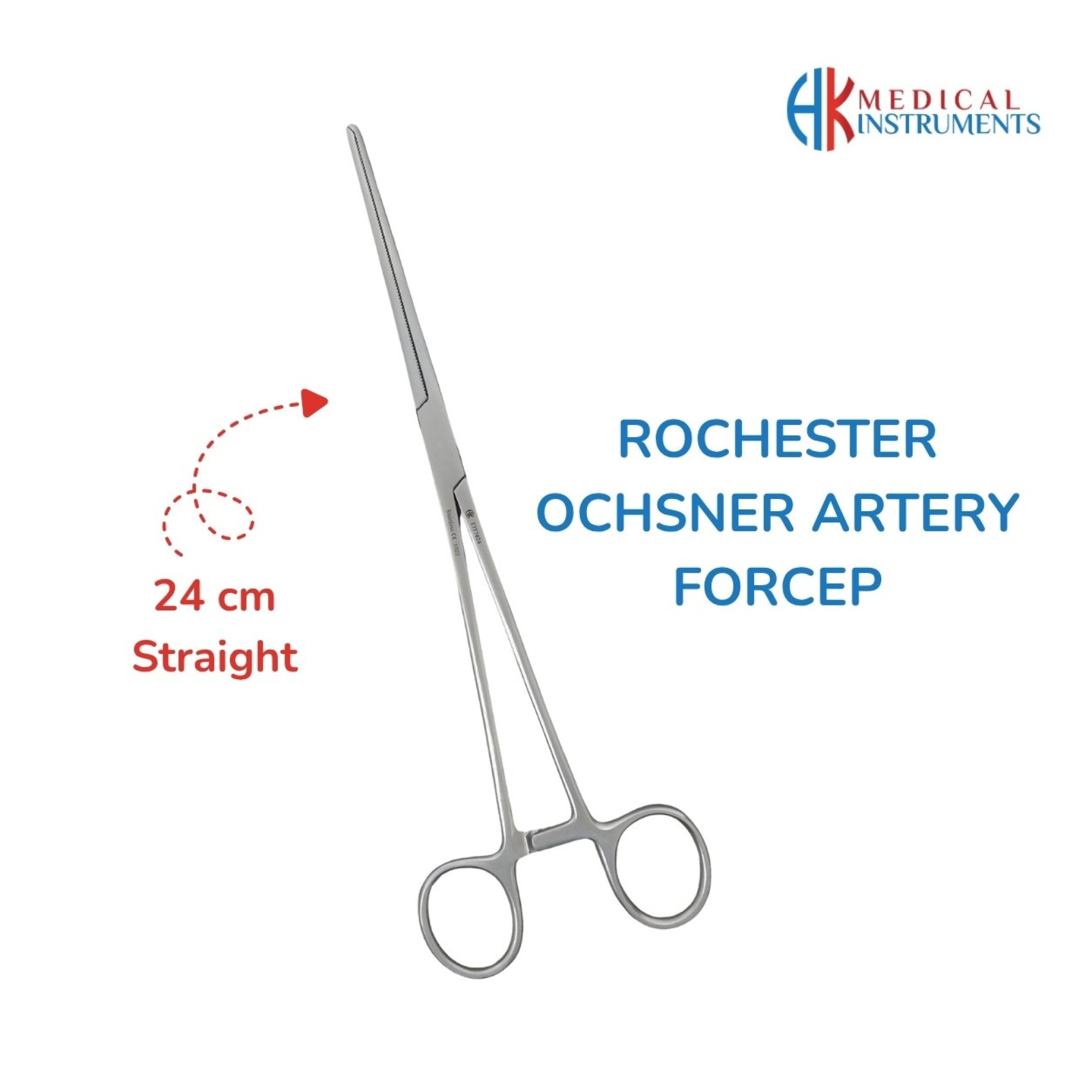 Rochester-Ochsner Artery Forcep 24 cm / 9-1/2" Straight Rochester-Ochsner Artery Forcep 24 cm / 9-1/2" Straight