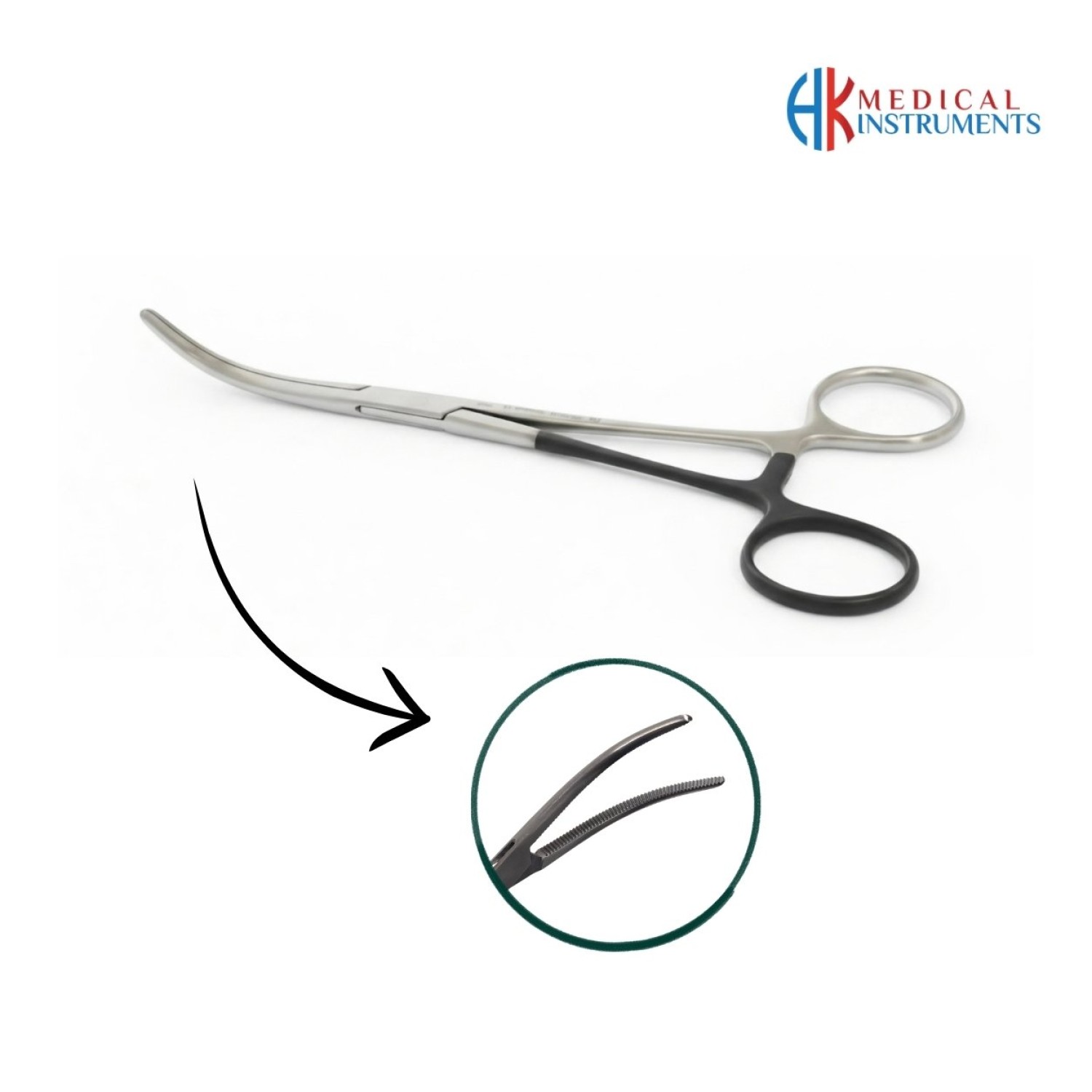 Rochester-Pean Artery Forcep, Left Hand, 16 cm Curved