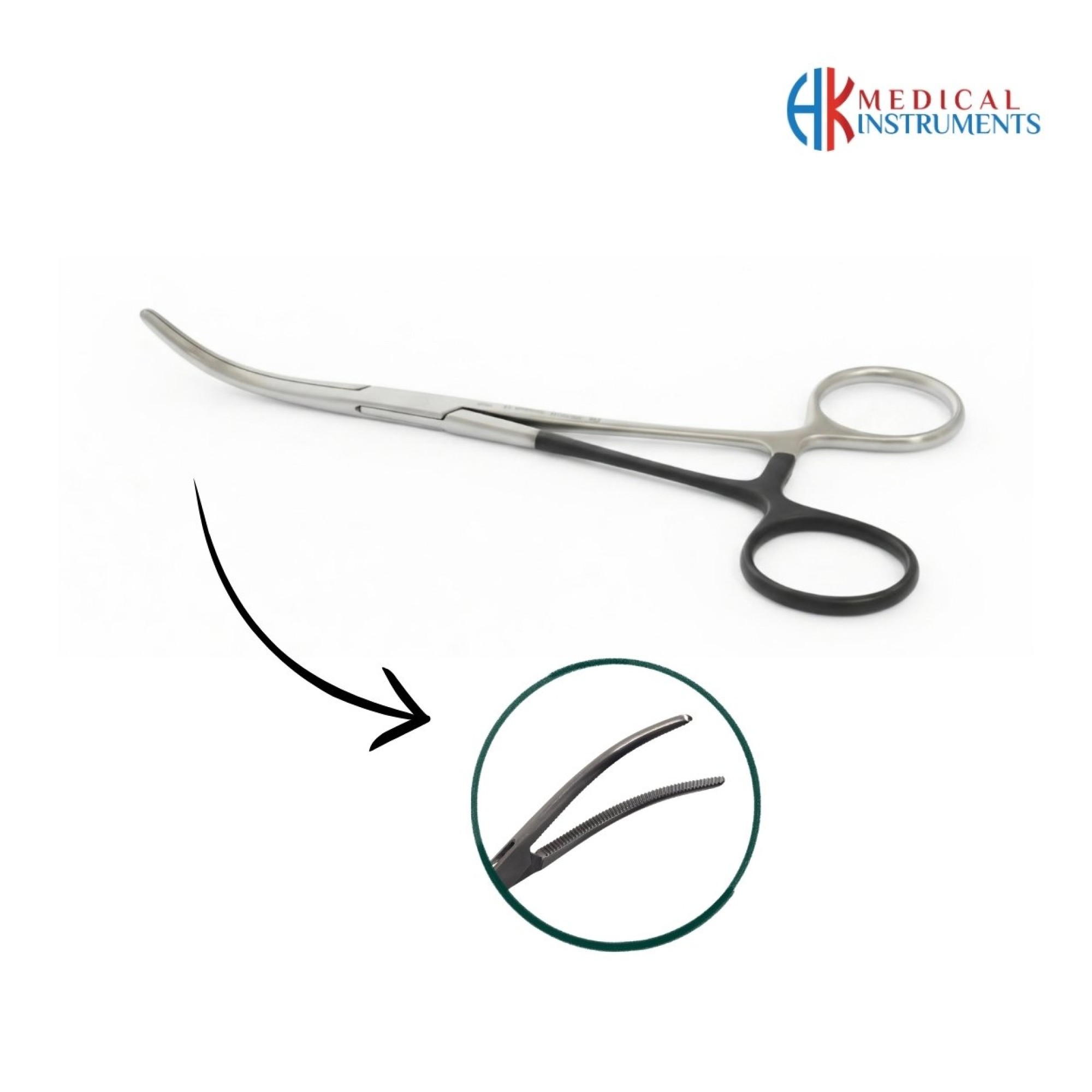 Rochester-Pean Artery Forcep, Left Hand, 16 cm Curved