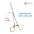 Olsen-Hegar Needle Holder 17 cm / 6-3/4", TC Gold Olsen-Hegar Needle Holder 17 cm / 6-3/4", TC Gold
