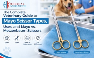 The Complete Veterinary Guide to Mayo Scissor Types, Uses, and Mayo vs. Metzenbaum Scissors