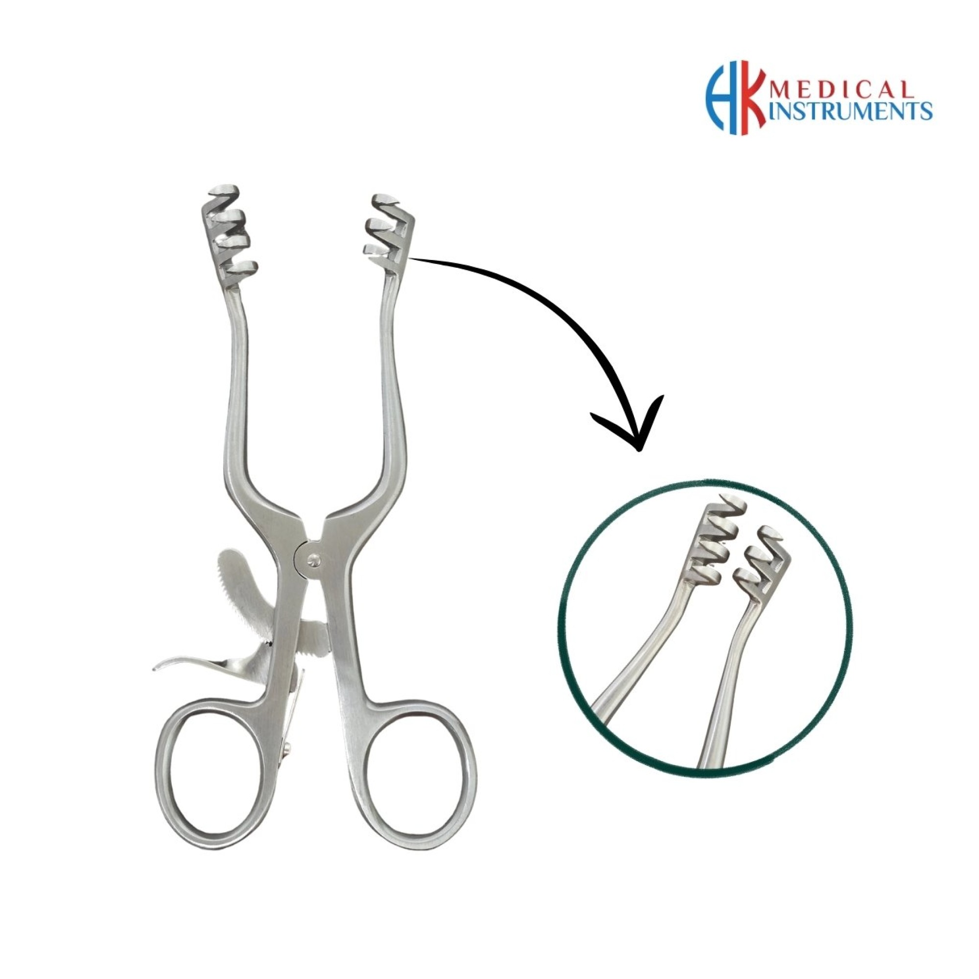 Weitlaner Retractor 14 cm / 5-1/2" Teeth 3:4 Sharp Weitlaner Retractor 14 cm / 5-1/2" Teeth 3:4 Sharp