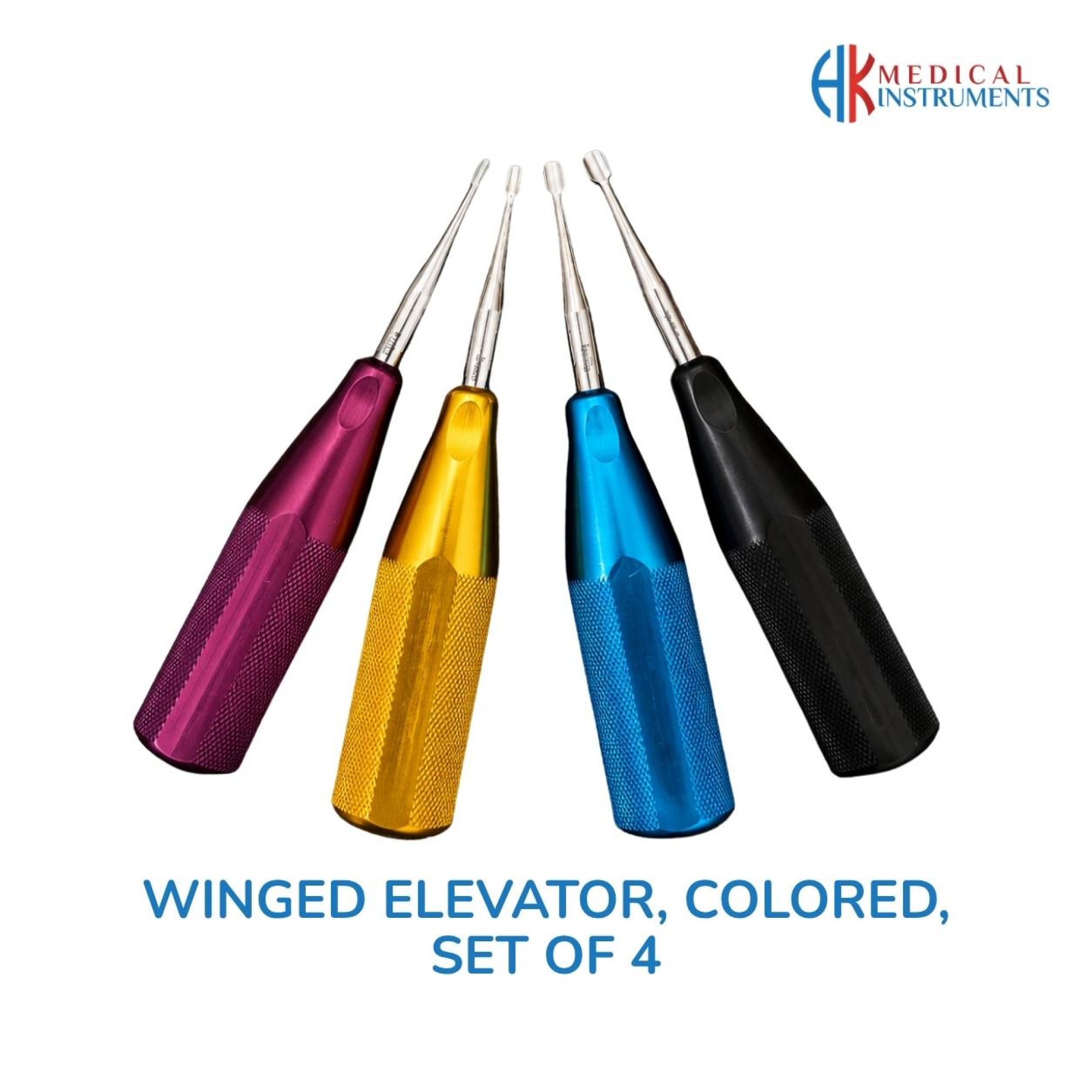 Winged Elevator Set, Colored, 4 Pcs (1-4 mm)